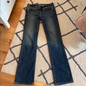 American Eagle x-long flare jeans size 2